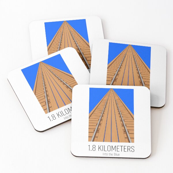 Item preview, Busselton Jetty Minimalist Art - 1.8km Into the Blue designed and sold by Digital Dreams Arts.