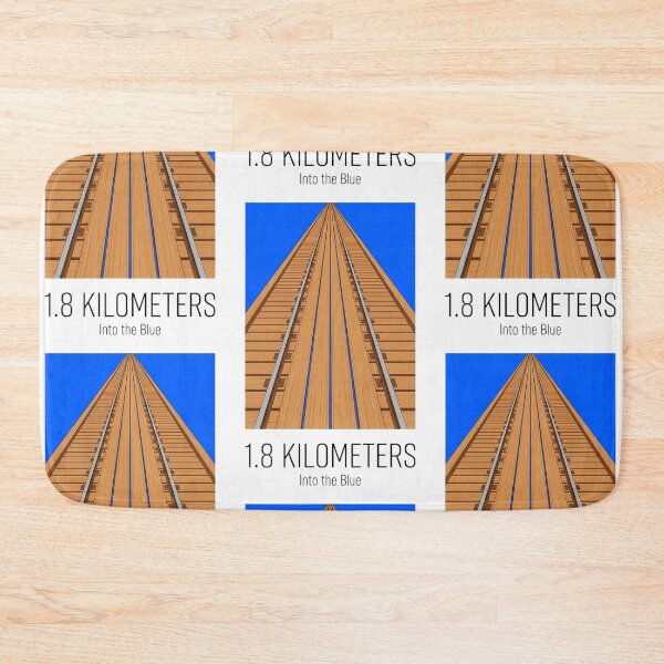 Item preview, Busselton Jetty Minimalist Art - 1.8km Into the Blue designed and sold by Digital Dreams Arts.