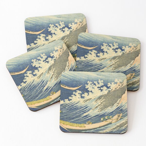 Item preview, Fishing Boats at Chōshi in Shimōsa - Katsushika Hokusai Print designed and sold by Open Canvas.