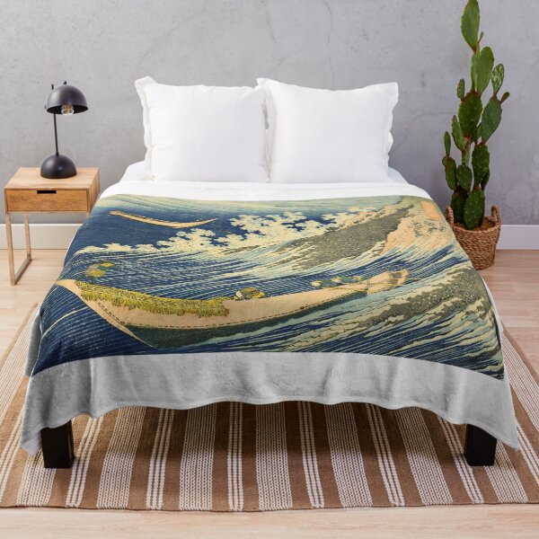 Item preview, Fishing Boats at Chōshi in Shimōsa - Katsushika Hokusai Print designed and sold by Open Canvas.