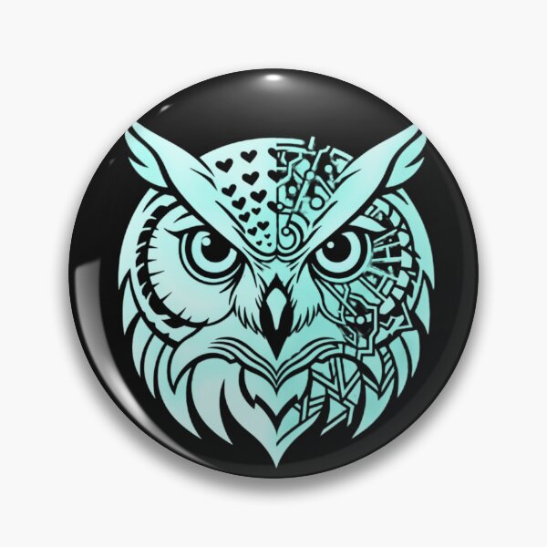 Item preview, Abstract Owl Identity Art – Symbolic Observer Split Face Portrait designed and sold by AdicretorDesign.