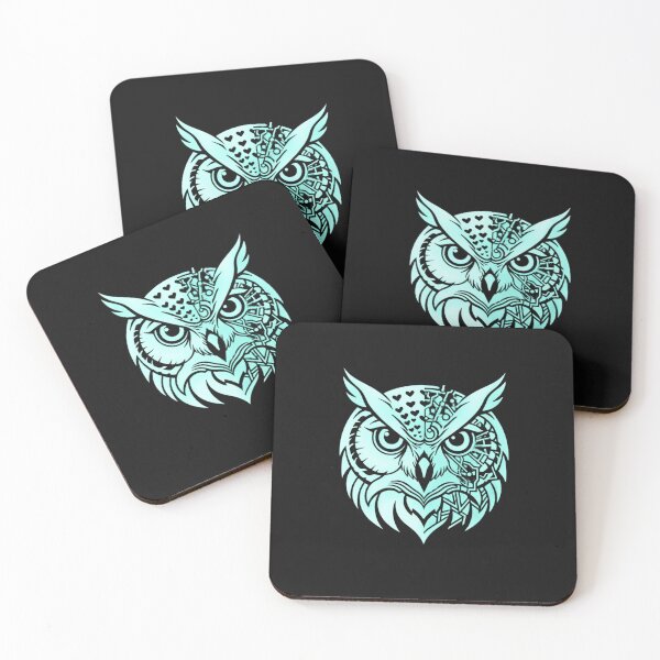 Item preview, Abstract Owl Identity Art – Symbolic Observer Split Face Portrait designed and sold by AdicretorDesign.
