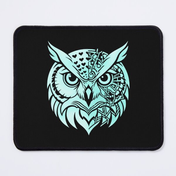 Item preview, Abstract Owl Identity Art – Symbolic Observer Split Face Portrait designed and sold by AdicretorDesign.