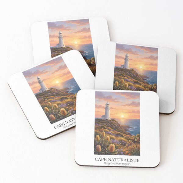 Item preview, Cape Naturaliste Lighthouse WA - Wildflowers & Sunset Art designed and sold by Digital Dreams Arts.