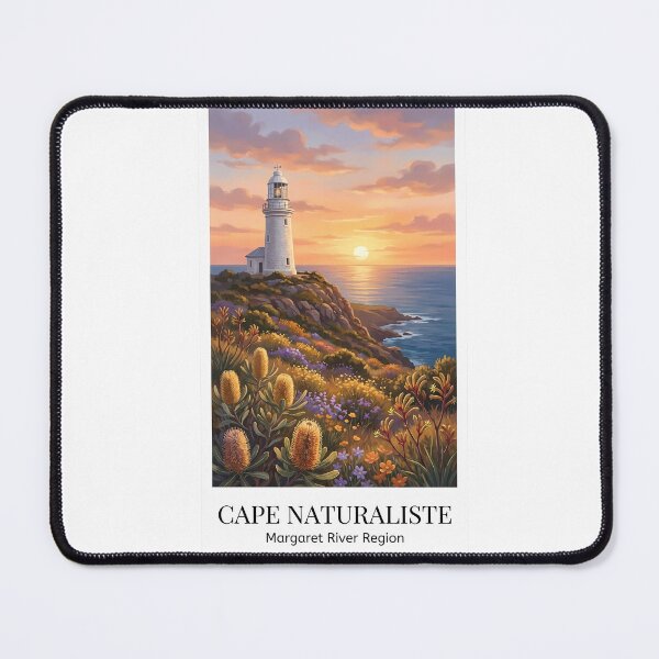 Item preview, Cape Naturaliste Lighthouse WA - Wildflowers & Sunset Art designed and sold by Digital Dreams Arts.