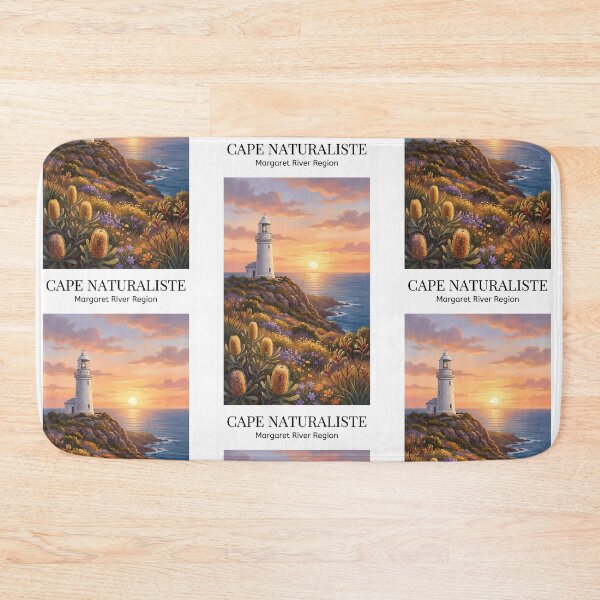 Item preview, Cape Naturaliste Lighthouse WA - Wildflowers & Sunset Art designed and sold by Digital Dreams Arts.