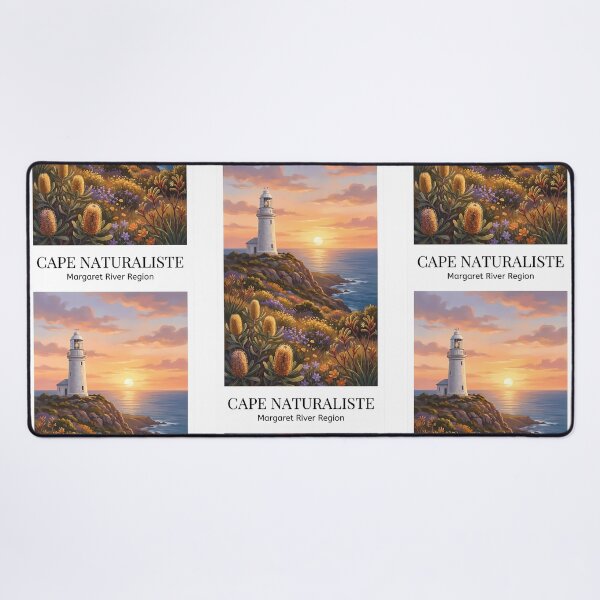Item preview, Cape Naturaliste Lighthouse WA - Wildflowers & Sunset Art designed and sold by Digital Dreams Arts.