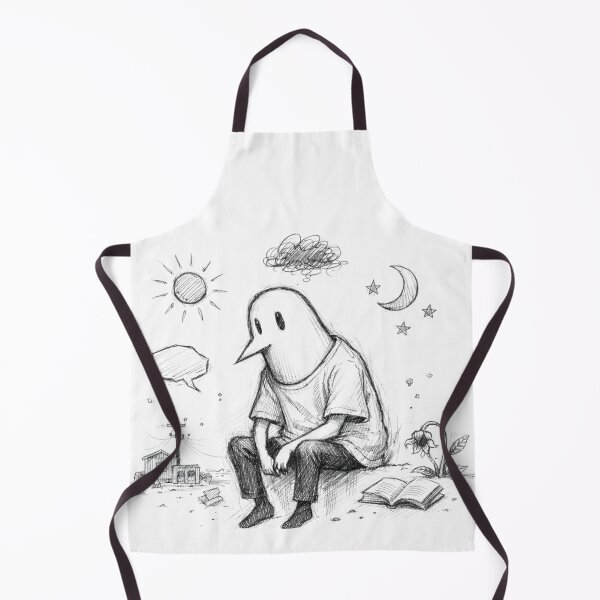 Item preview, Punpun Oyasumi - Melancholy Bird Figure Pencil Sketch designed and sold by Art by M.H..