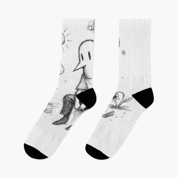 Item preview, Punpun Oyasumi - Melancholy Bird Figure Pencil Sketch designed and sold by Art by M.H..