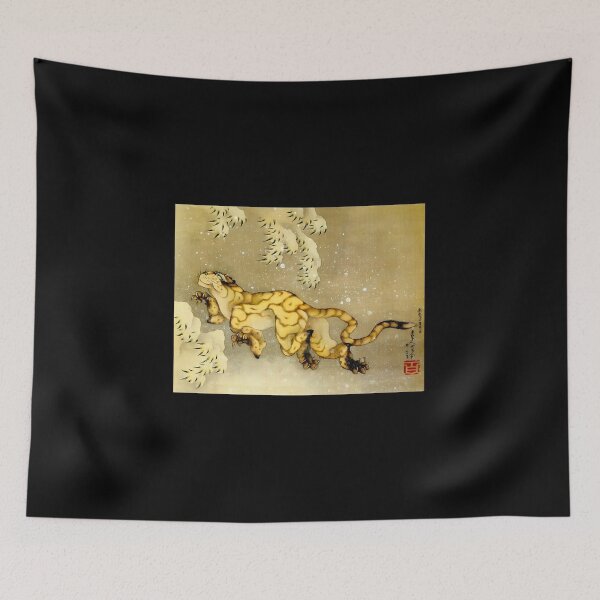 Item preview, Tiger in the Snow - Katsushika Hokusai Vintage Art designed and sold by Open Canvas.