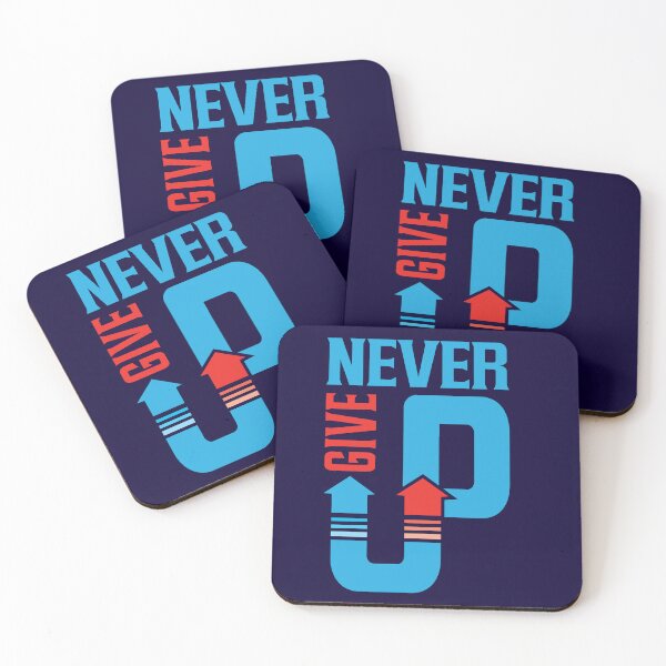 Item preview, Never Give Up Dynamic Arrow Typography T-Shirt Design designed and sold by DesignsDrip.