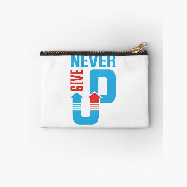 Item preview, Never Give Up Dynamic Arrow Typography T-Shirt Design designed and sold by DesignsDrip.
