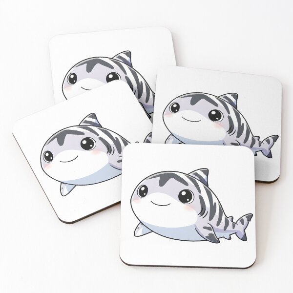 Item preview, Cute Zebra Shark Cartoon – Adorable Ocean Animal Design designed and sold by KivaroArt.
