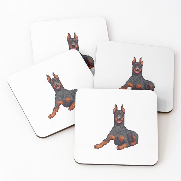 Item preview, Pixel Doberman Pinscher – Retro Pixel Art Dobie Dog Design designed and sold by ikidyounot.