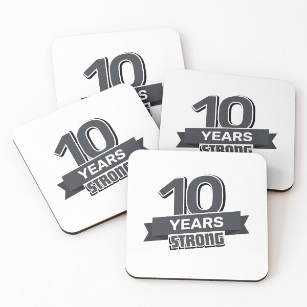 Item preview, 10 Years Strong Anniversary designed and sold by NumbersFort.