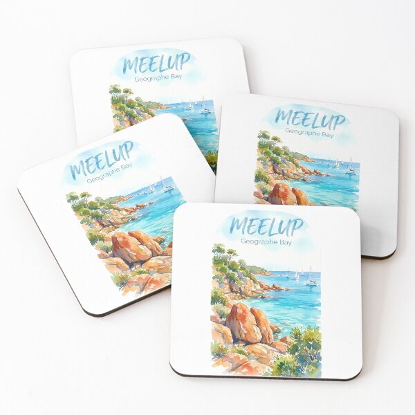 Item preview, Meelup Beach Geographe Bay - Castle Rock Watercolor Art designed and sold by Digital Dreams Arts.