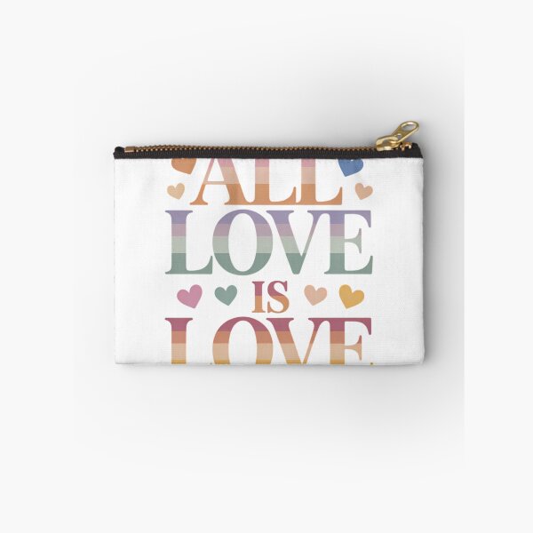 Item preview, All Love Is Love Inclusive Valentine Typography LGBTQ Pride Equality Gift Shirt designed and sold by GiftsForge.