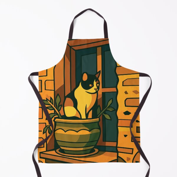 Item preview, Cat in a Flower Pot – Warm Window Scene designed and sold by darekkocurek.