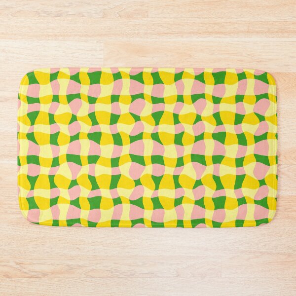 Item preview, Colorful Wavy Check Pattern 1 - Green Yellow Pink designed and sold by QuestingPixel.