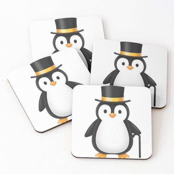 Item preview, Classy Penguin with Top Hat and Cane Cute Animal Art designed and sold by SPREADito.