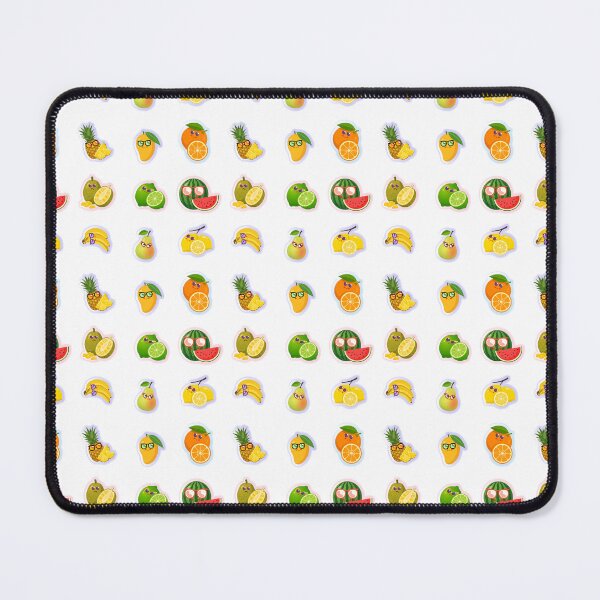 Item preview, Cute Kawaii Fruit Art Set – Funny Cartoon Tropical Fruits Illustration designed and sold by steekeets.