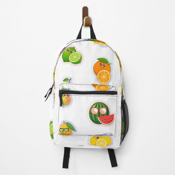 Item preview, Cute Kawaii Fruit Art Set – Funny Cartoon Tropical Fruits Illustration designed and sold by steekeets.
