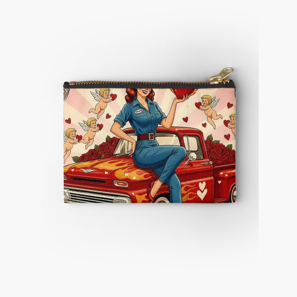 Item preview, You Ignite My Soul: Retro Pickup Truck Starlet Valentine designed and sold by Art's Diner.