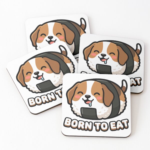 Item preview, Beagle Dog Onigiri Rice Ball Foodie Concept designed and sold by Tong4130.