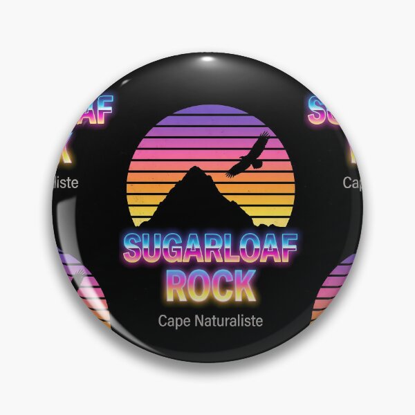 Item preview, Sugarloaf Rock Cape Naturaliste - 80s Retro Synthwave Art designed and sold by Digital Dreams Arts.