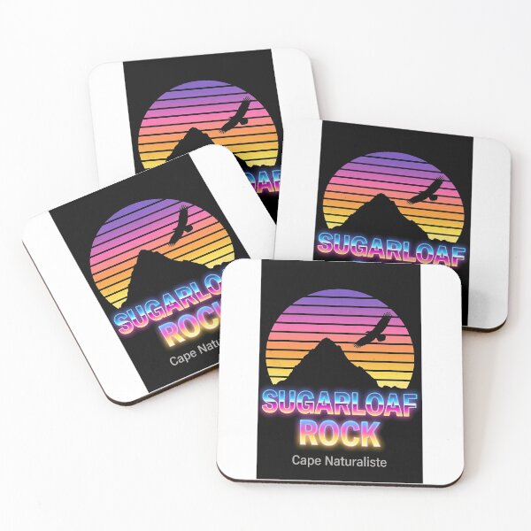 Item preview, Sugarloaf Rock Cape Naturaliste - 80s Retro Synthwave Art designed and sold by Digital Dreams Arts.