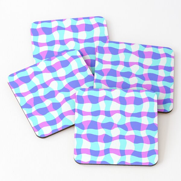 Item preview, Colorful Wavy Check Pattern 1 - Blue And Purple designed and sold by QuestingPixel.