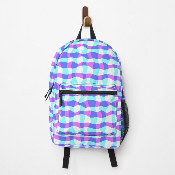 Item preview, Colorful Wavy Check Pattern 1 - Blue And Purple designed and sold by QuestingPixel.