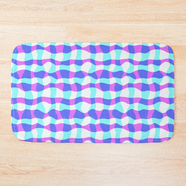 Item preview, Colorful Wavy Check Pattern 1 - Blue And Purple designed and sold by QuestingPixel.