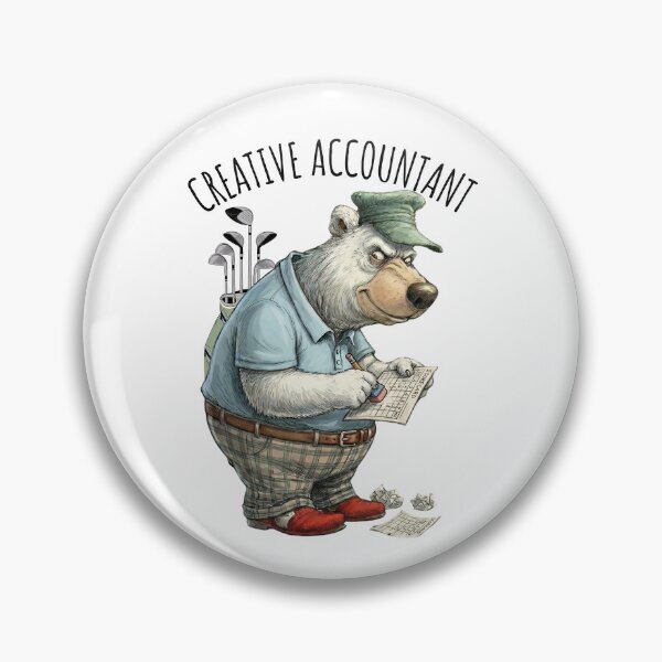 Item preview, Funny Bear Golfer Scorecard Humor Cartoon Art designed and sold by MTJ-Mushrooms.