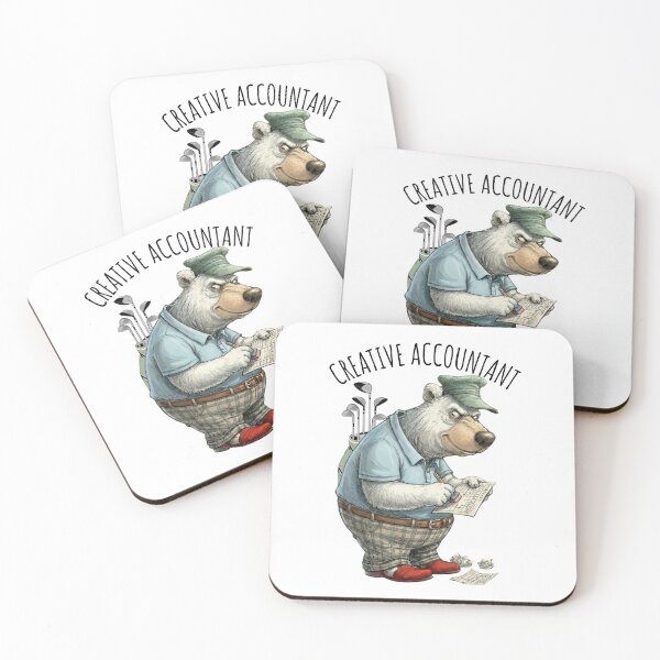 Item preview, Funny Bear Golfer Scorecard Humor Cartoon Art designed and sold by MTJ-Mushrooms.
