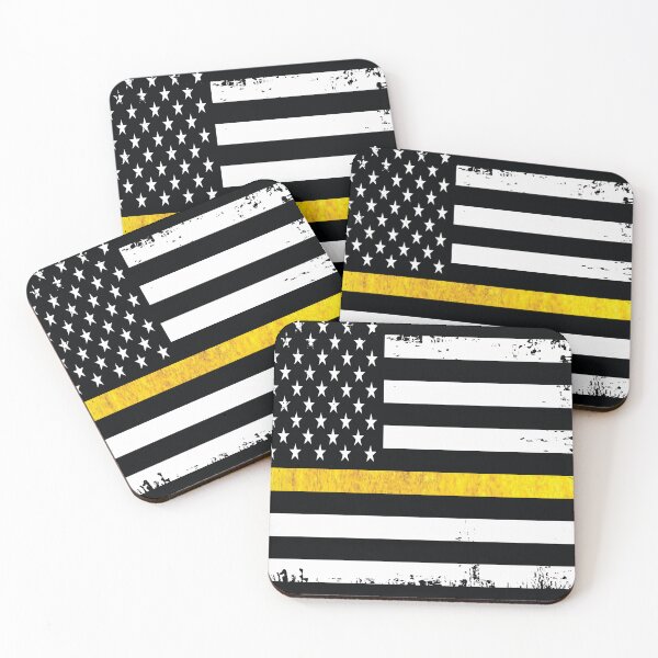 Item preview, Thin Yellow Line American Flag – Dispatcher & Support Services Tribute designed and sold by artistwill.