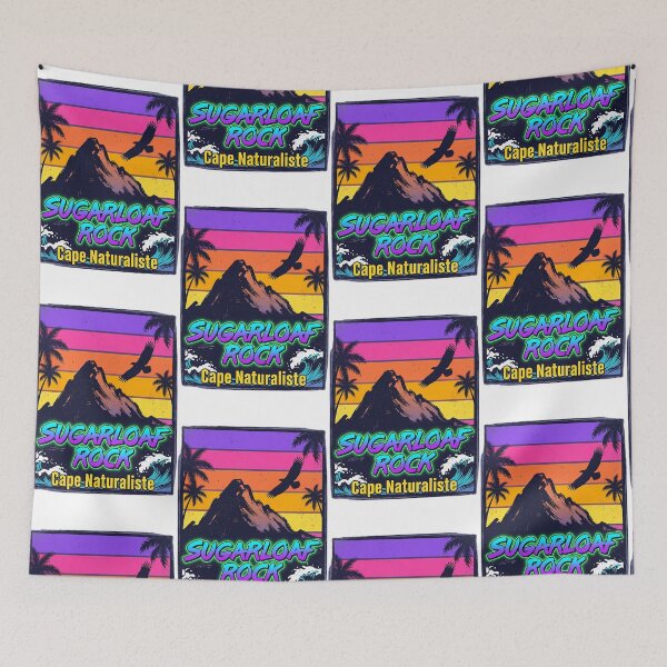 Item preview, Western Australia Neon - Sugarloaf Rock Retrowave Poster designed and sold by Digital Dreams Arts.