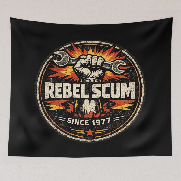 Item preview, Rebel Scum Since 1977 – Retro Sci-Fi Rebellion Vintage T-Shirt Design 3 designed and sold by VoglR.
