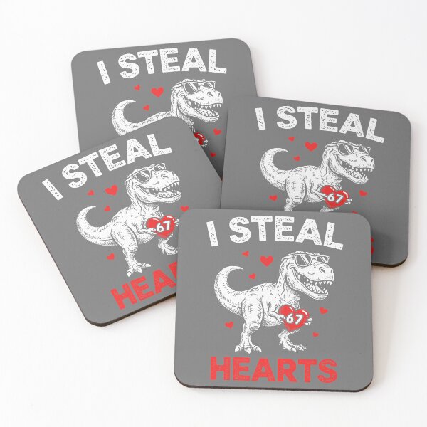 Item preview, I Steal Hearts 67 Valentine’s Day 67 Meme 6 7 T-Rex Boys designed and sold by KristineLi.