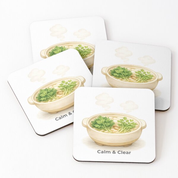 Item preview, Calm & Clear – Shungiku & Seri Hot Pot  Saishoku-Kenbi – Nabe Wellness #05 designed and sold by Yohei-Studio.