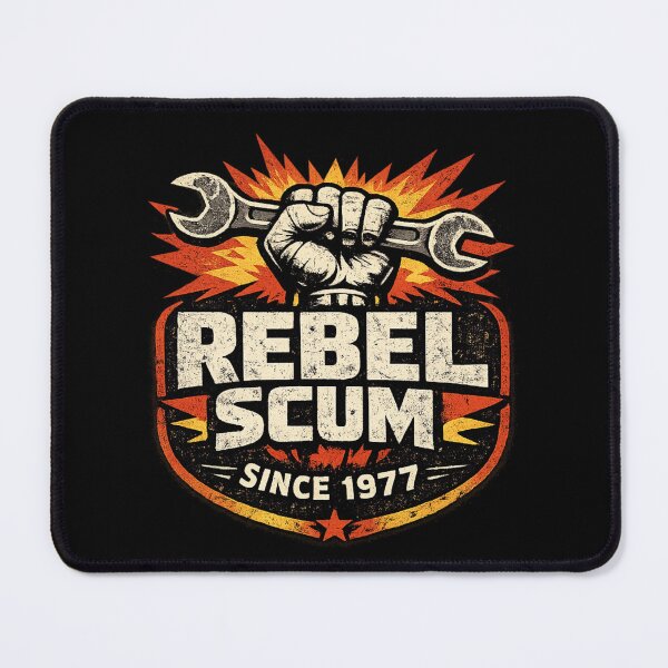 Item preview, Rebel Scum Since 1977 – Retro Sci-Fi Rebellion Vintage T-Shirt Design 4 designed and sold by VoglR.