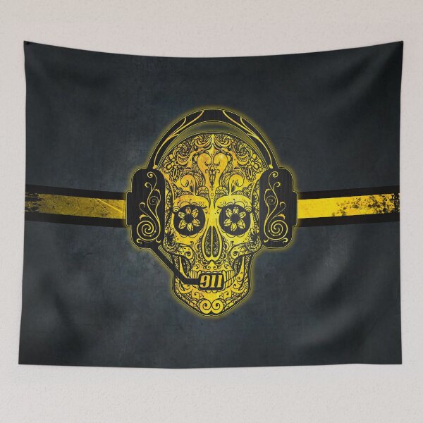 Item preview, 911 Dispatcher Sugar Skull designed and sold by artistwill.