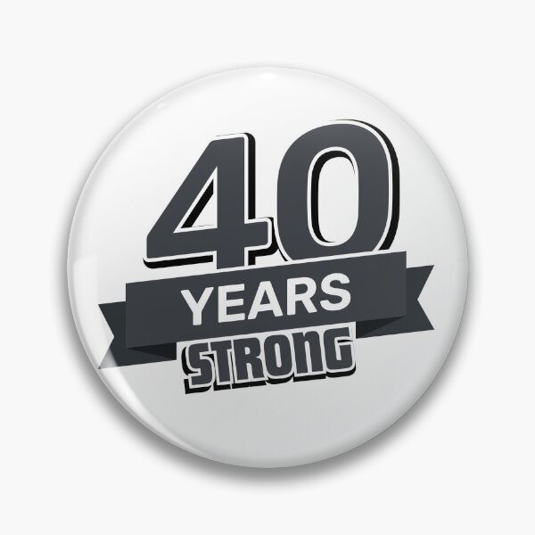 Item preview, 40 Years Strong Anniversary designed and sold by NumbersFort.