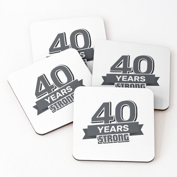 Item preview, 40 Years Strong Anniversary designed and sold by NumbersFort.
