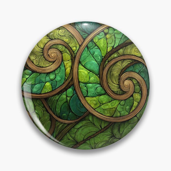 Item preview, New Zealand Māori Paua Pattern Koru Design 747 designed and sold by GrinGalore.