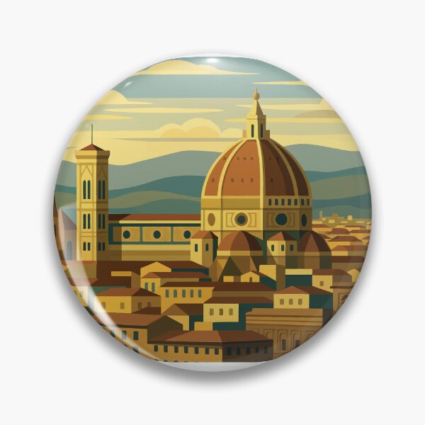 Item preview, Italy - Florence Cathedral – Vibrant Cityscape Illustration designed and sold by darekkocurek.