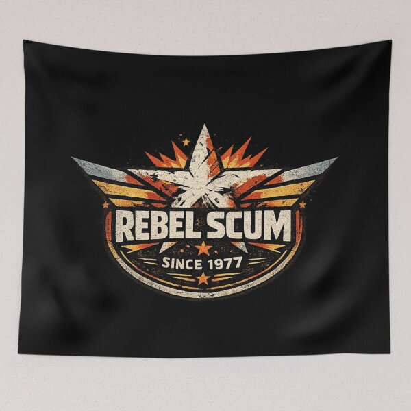 Item preview, Rebel Scum Since 1977 – Retro Sci-Fi Rebellion Vintage T-Shirt Design 5 designed and sold by VoglR.
