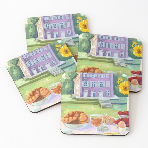 Item preview, French Château Garden Breakfast Illustration designed and sold by Naine  M..