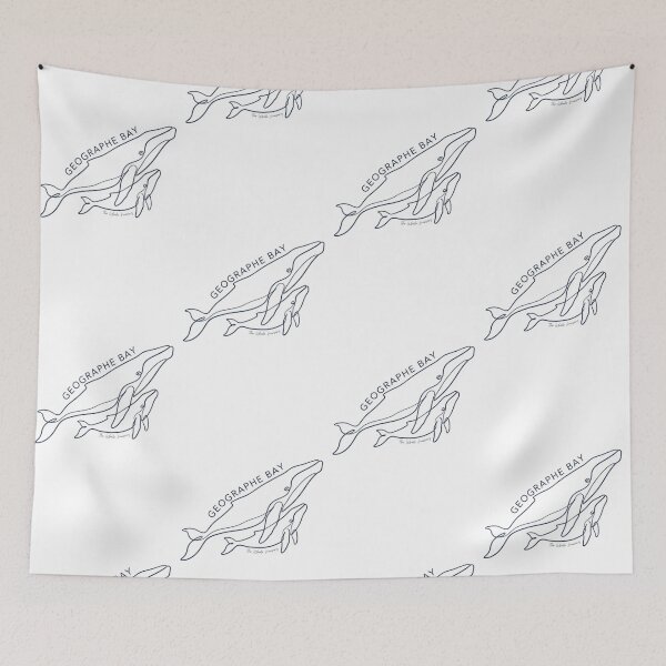 Item preview, Geographe Bay Whale Nursery - One Line Mother and Calf Art designed and sold by Digital Dreams Arts.