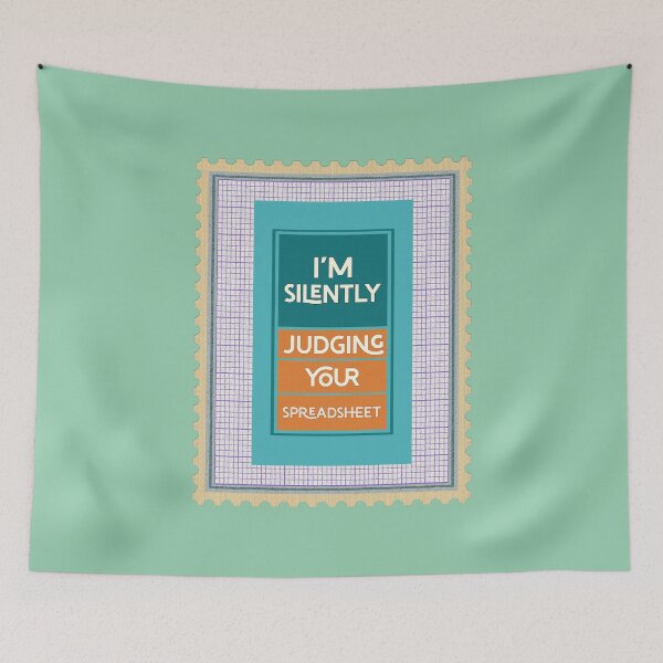 Item preview, I'm Silently Judging Your Spreadsheet, Funny Office Retro Design designed and sold by NH2019.